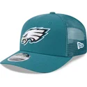 casquette-trucker-verte-9seventy-stretch-snap-evergreen-philadelphia-eagles-nfl-new-era