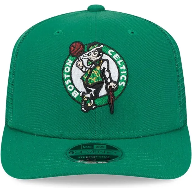 gron-trucker-kasket-9seventy-stretch-snap-evergreen-fra-boston-celtics-nba-fra-new-era