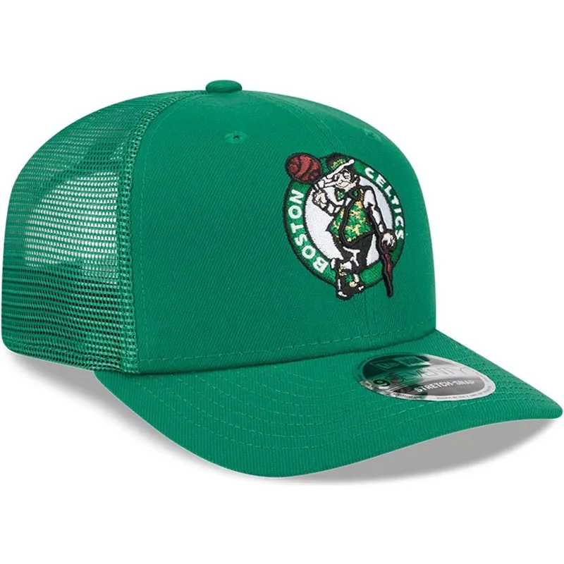 grune-trucker-kappe-9seventy-stretch-snap-evergreen-der-boston-celtics-nba-von-new-era