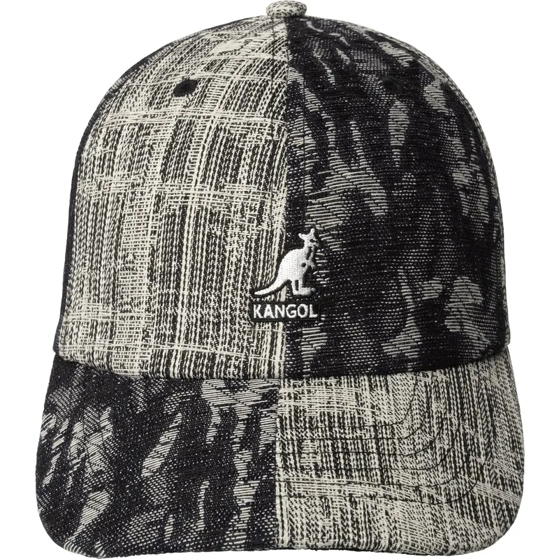 czarna-regulowana-czapka-z-zakrzywionym-daszkiem-denim-mashup-black-topstitch-od-kangol