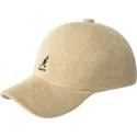 casquette-courbee-beige-ajustable-bamboo-adj-spacecap-kangol