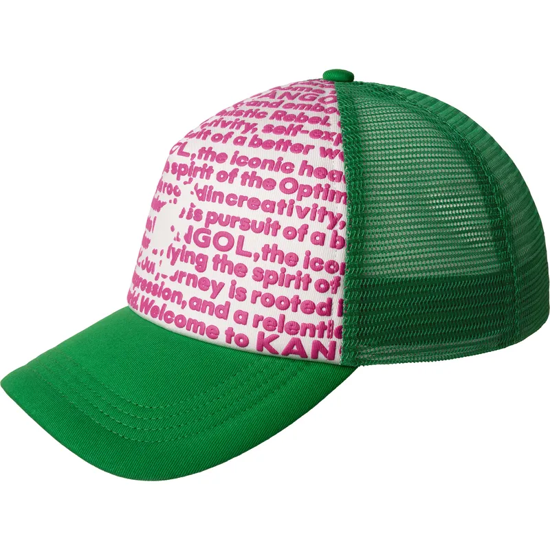 czapka-trucker-zielona-fine-print-od-kangol