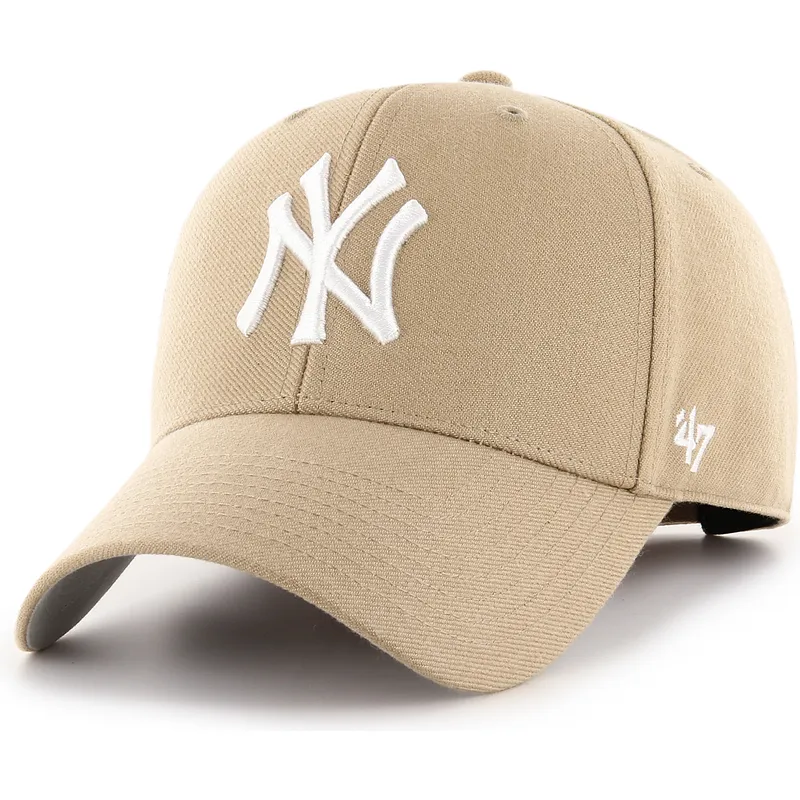 buet-khaki-justerbar-mvp-kasket-fra-new-york-yankees-mlb-fra-47-brand