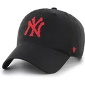 svart-justerbar-kurvad-keps-clean-up-eight-bit-hero-fran-new-york-yankees-mlb-av-47-brand