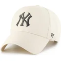 casquette-courbee-beige-snapback-mvp-new-york-yankees-mlb-47-brand