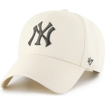 Cappellino curvo beige snapback MVP dei New York Yankees MLB di 47 Brand
