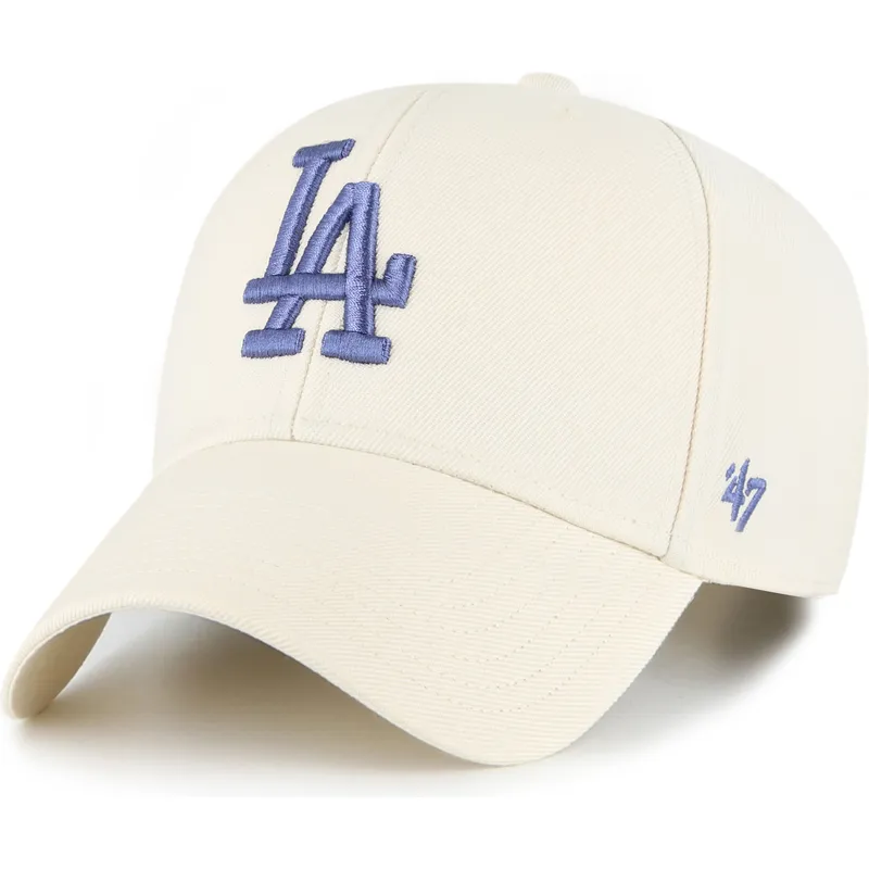 gorra-curva-beige-snapback-con-logo-azul-mvp-de-los-angeles-dodgers-mlb-de-47-brand