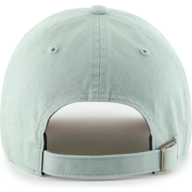 gron-justerbar-curved-kasket-med-lyserodt-logo-clean-up-ballpark-fra-new-york-yankees-mlb-fra-47-brand