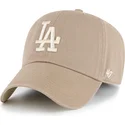brun-justerbar-kurvet-kasket-clean-up-ballpark-portabella-fra-los-angeles-dodgers-mlb-fra-47-brand