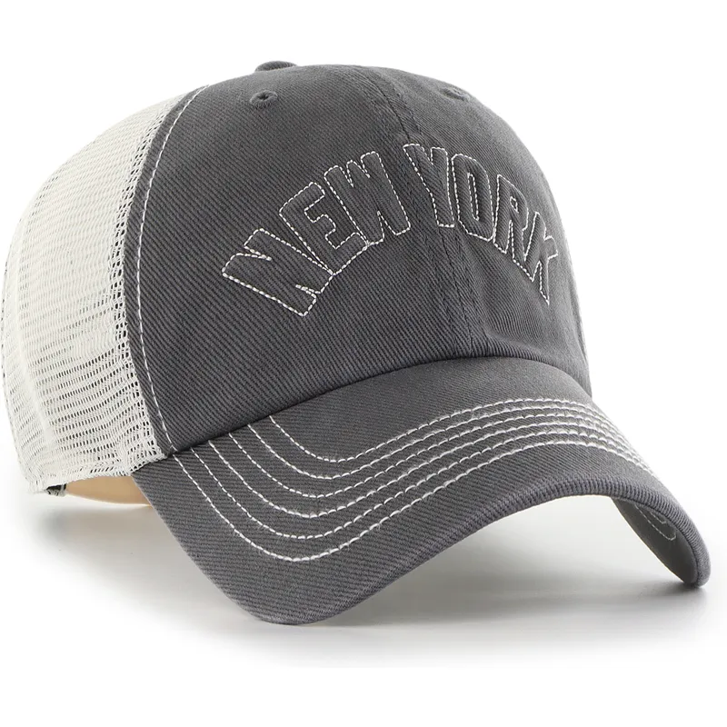 cappellino-trucker-nero-clean-up-trailer-script-mesh-dei-new-york-yankees-mlb-di-47-brand