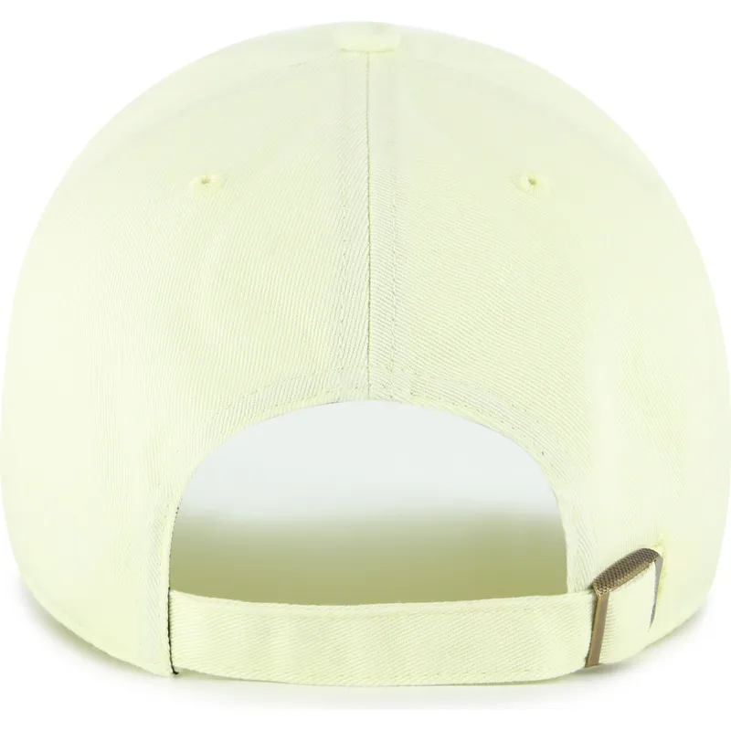 gorra-curva-amarilla-ajustable-con-logo-amarillo-clean-up-no-loop-label-de-new-york-yankees-mlb-de-47-brand
