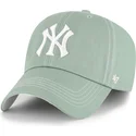 cappellino-curvo-verde-regolabile-clean-up-contrast-stitch-dei-new-york-yankees-mlb-di-47-brand