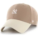 casquette-courbee-marron-ajustable-mvp-base-runner-two-tone-legend-new-york-yankees-mlb-47-brand