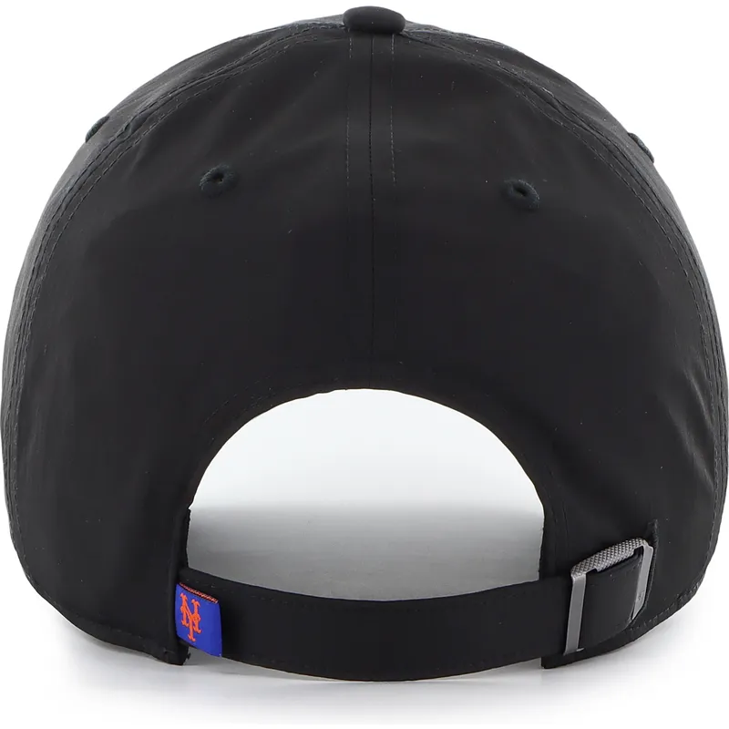 gorra-curva-negra-ajustable-clean-up-eight-bit-hero-de-new-york-mets-mlb-de-47-brand