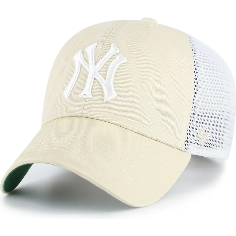 beige-trucker-cap-clean-up-trawler-der-new-york-yankees-mlb-von-47-brand
