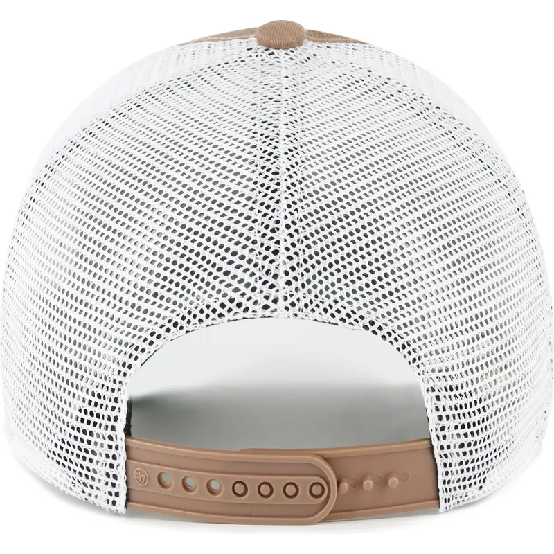 braune-trucker-kappe-clean-up-trawler-der-los-angeles-dodgers-mlb-von-47-brand