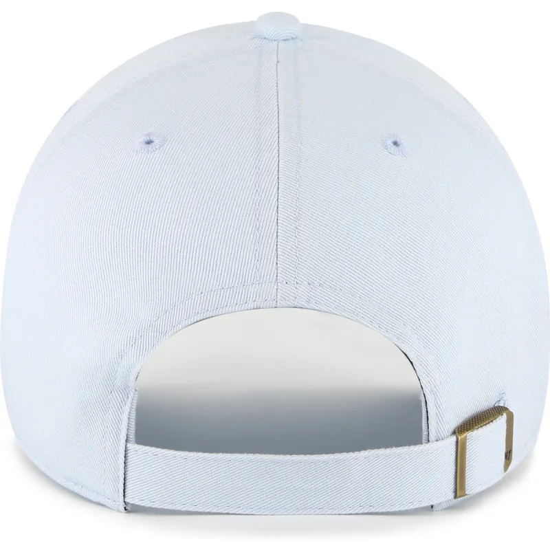 casquette-courbee-bleue-ajustable-avec-logo-bleu-clean-up-no-loop-label-los-angeles-dodgers-mlb-47-brand