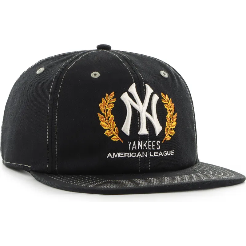 czarna-plaska-czapka-snapback-captain-rl-keepsake-new-york-yankees-mlb-od-47-brand