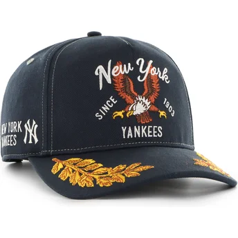 Marineblå curved snapback-kasket Hitch Keepsake fra New York Yankees MLB fra 47 Brand