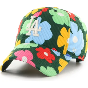 Grøn justerbar kurvet kasket Clean Up Gallery Cord fra Los Angeles Dodgers MLB fra 47 Brand