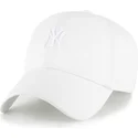 vit-justerbar-kurvad-keps-med-vitt-clean-up-contemporary-two-tone-logotyp-fran-new-york-yankees-mlb-av-47-brand