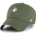 47-brand-curved-brim-clean-up-thumbs-up-base-runner-icon-green-adjustable-cap