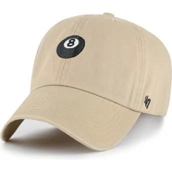 Czapka z zakrzywionym daszkiem khaki regulowana 8-Ball Clean Up Base Runner Icon od 47 Brand