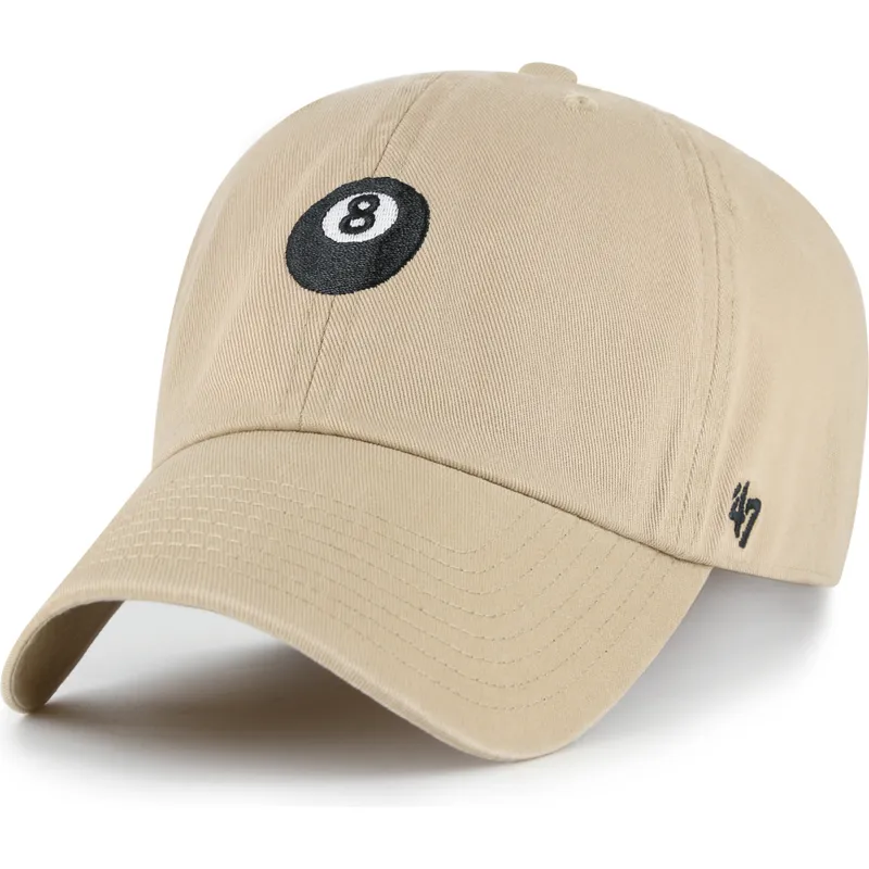gorra-curva-khaki-ajustable-8-ball-clean-up-base-runner-icon-de-47-brand