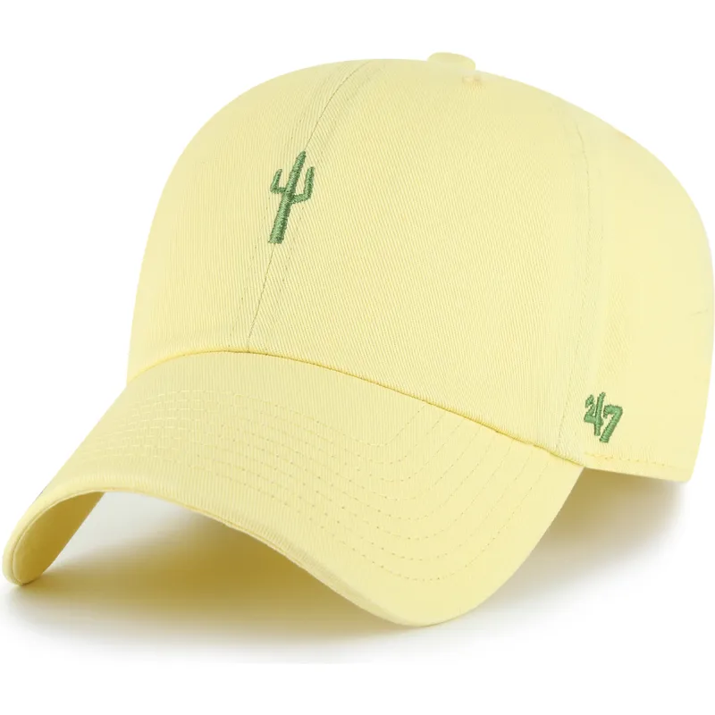 cappellino-curvo-giallo-regolabile-cactus-clean-up-nature-base-runner-icon-di-47-brand
