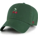 cappellino-curvo-verde-regolabile-cherry-fruit-clean-up-base-runner-icon-di-47-brand