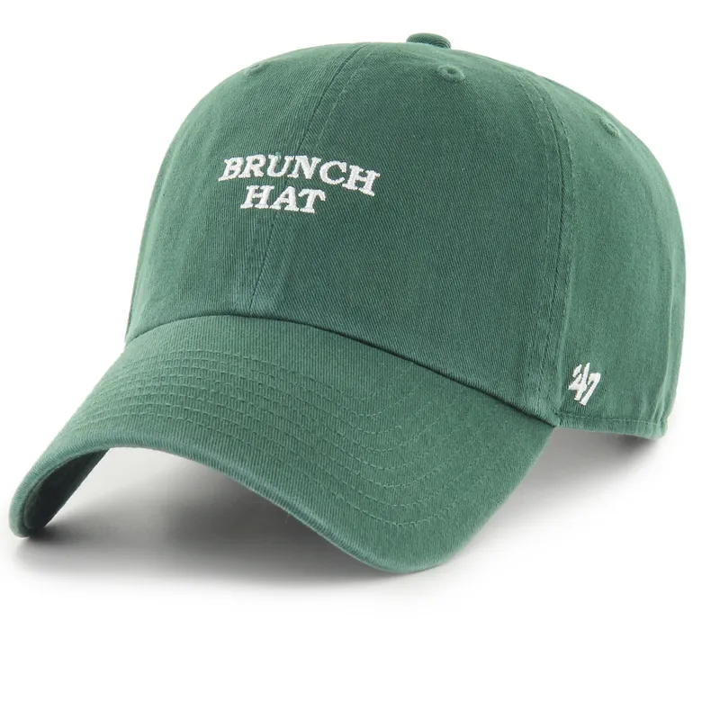 casquette-courbee-verte-ajustable-brunch-hat-phrase-clean-up-base-runner-icon-47-brand