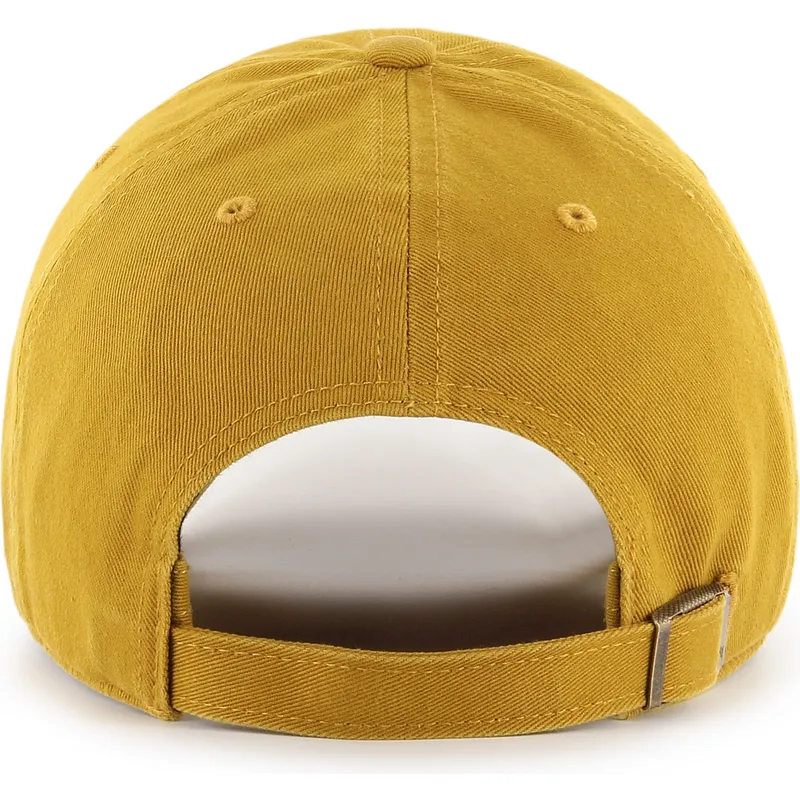 casquette-courbee-jaune-ajustable-clean-up-flat-gold-new-york-yankees-mlb-47-brand