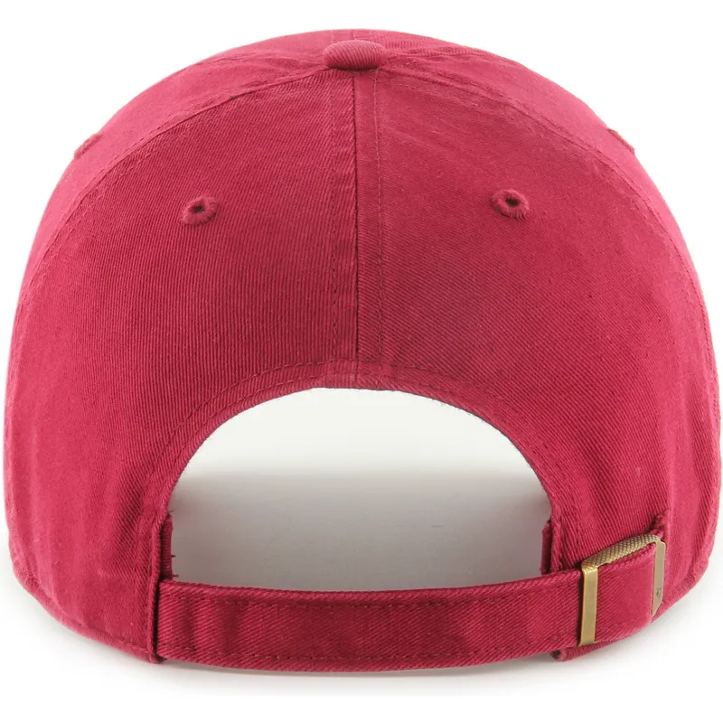 cappellino-curvo-rosso-scuro-regolabile-clean-up-dei-new-york-yankees-mlb-di-47-brand