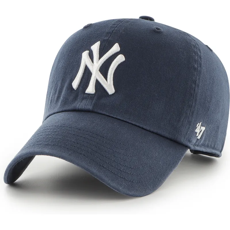 mutzen-gebogen-marineblau-verstellbares-band-clean-up-der-new-york-yankees-mlb-von-47-brand mutzen-gebogen-marineblau-verstellbares-band-clean-up-der-new-york-yankees-mlb-von-47-brand