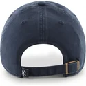 cappelli-curva-blu-marino-cinghia-regolabile-clean-up-dei-new-york-yankees-mlb-di-47-brand
