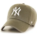 cappellino-curvo-verde-regolabile-clean-up-sandalwood-dei-new-york-yankees-mlb-di-47-brand
