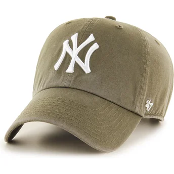 Cappellino curvo verde regolabile Clean Up Sandalwood dei New York Yankees MLB di 47 Brand