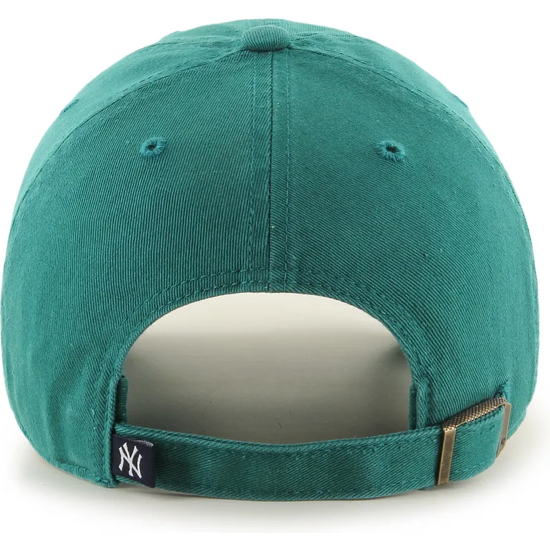 cappellino-curvo-verde-regolabile-clean-up-tailgate-teal-dei-new-york-yankees-mlb-di-47-brand