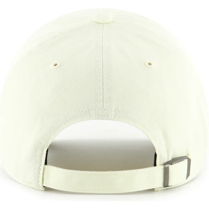 47-brand-curved-brim-clean-up-base-runner-new-york-yankees-mlb-light-yellow-adjustable-cap