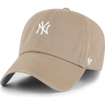 Casquette courbée marron ajustable Clean Up Base Runner New York Yankees MLB 47 Brand