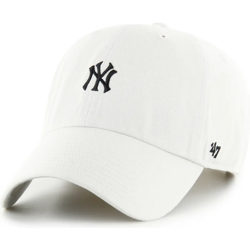 cappellino-curvo-beige-regolabile-clean-up-base-runner-dei-new-york-yankees-mlb-di-47-brand