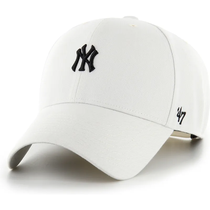 cappellino-curvo-beige-snapback-mvp-base-runner-dei-new-york-yankees-mlb-di-47-brand