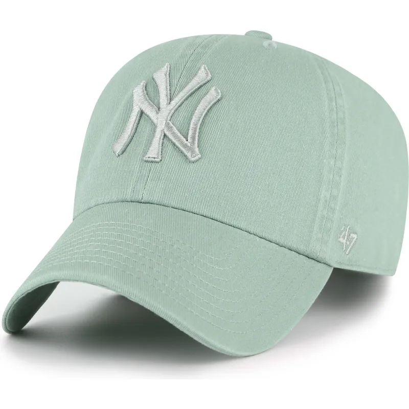 gron-bojd-keps-justerbar-med-gront-logo-clean-up-no-loop-label-fran-new-york-yankees-mlb-av-47-brand