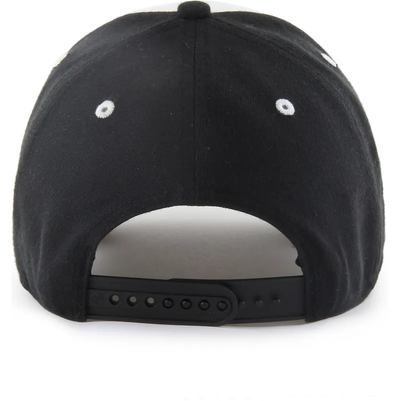 sort-og-hvid-curved-snapback-kasket-mvp-replica-sure-shot-fra-new-york-yankees-mlb-fra-47-brand