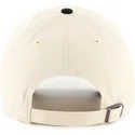 buet-beige-og-sort-justerbar-kasket-clean-up-base-runner-two-tone-fra-new-york-yankees-mlb-fra-47-brand
