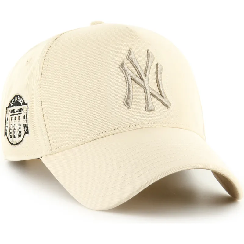 gorra-curva-beige-snapback-con-logo-beige-mvp-dt-sure-shot-two-tone-cotton-de-new-york-yankees-mlb-de-47-brand