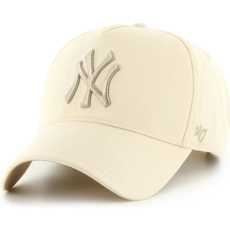bezowa-czapka-z-daszkiem-snapback-z-bezowym-logo-mvp-dt-sure-shot-two-tone-cotton-new-york-yankees-mlb-od-47-brand