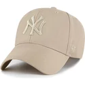 khakifargad-kurvad-keps-snapback-med-khakifargad-mvp-logotyp-fran-new-york-yankees-mlb-av-47-brand