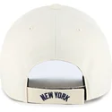 buet-beige-og-marinebla-justerbar-kasket-mvp-two-tone-fra-new-york-yankees-mlb-fra-47-brand