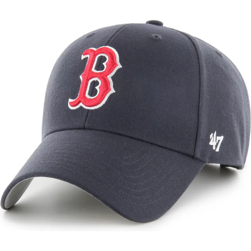 cappellino-curvo-blu-marino-regolabile-mvp-dei-boston-red-sox-mlb-di-47-brand